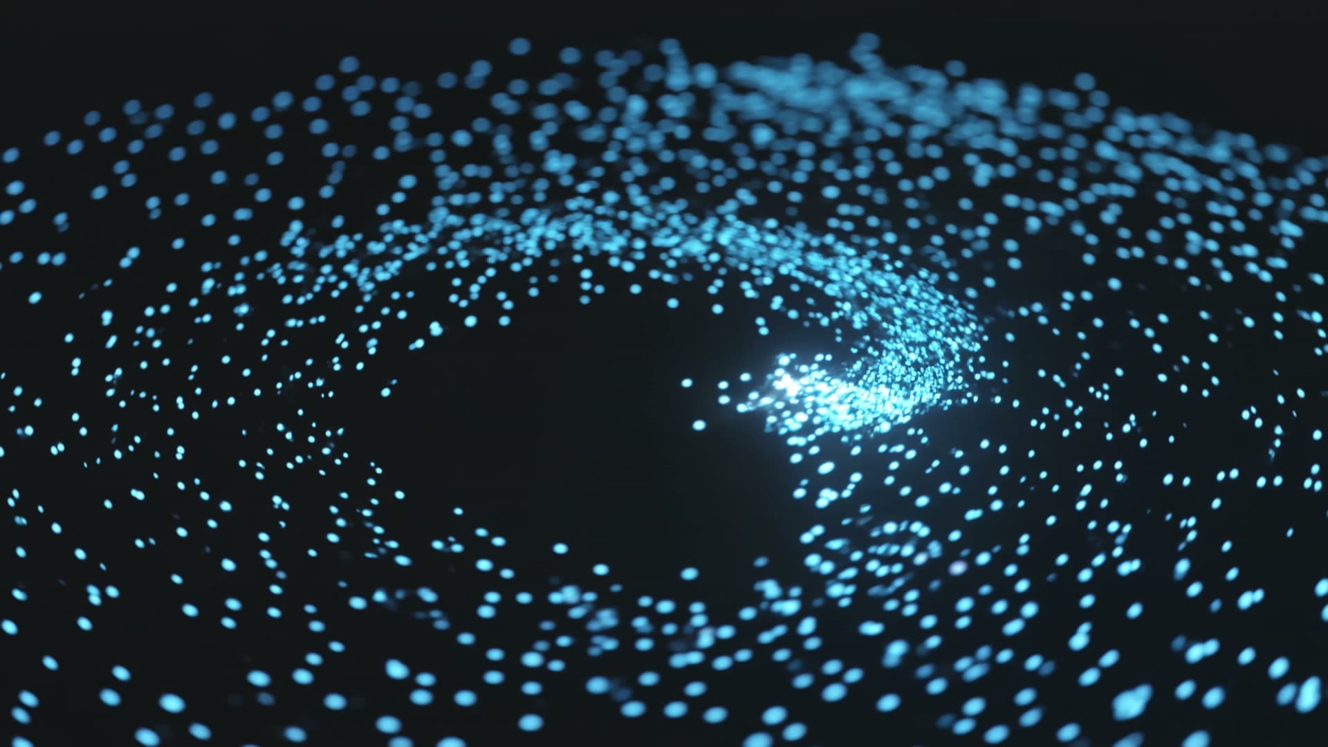 Облако светящихся частиц